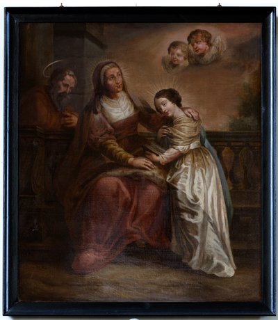 Gemälde, "Maria und ihre Eltern" von Unknown artist