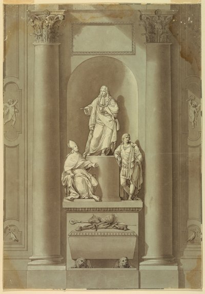 Grabdenkmal der letzten drei Stuarts von Unknown artist