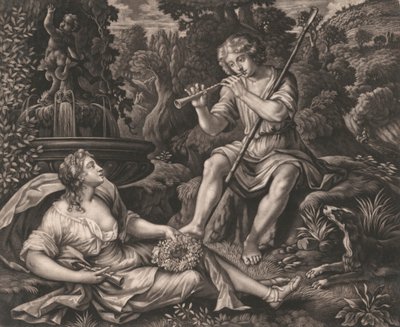 Hirte und Hirtin von Unknown artist