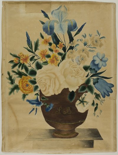 Stillleben mit Blumenarrangement im Topf von Unknown artist