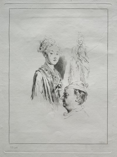 Studie von Köpfen von Unknown artist