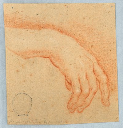 Studie einer rechten Hand von Unknown artist