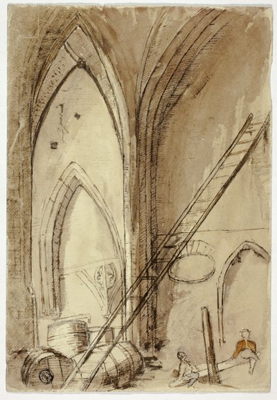 Wippe im Kirchengebäude von Unknown artist