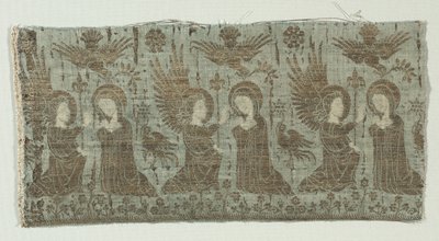 Textilfragment mit der Verkündigung von Unknown artist