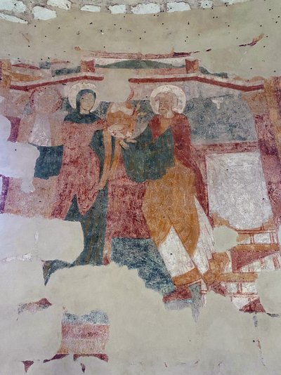 Die Darstellung im Tempel, Kapelle Saint-Jean du Liget, Touraine von Unknown artist