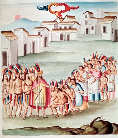 Der König trifft den Prinzen (Aquarell, ca. 1770-1780) von Unknown artist