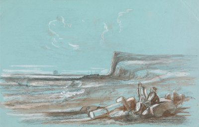 Zwei Fischer am Strand von Unknown artist