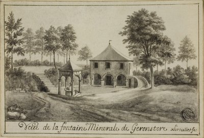 Ansicht der Mineralquelle in Geronstere von Unknown artist