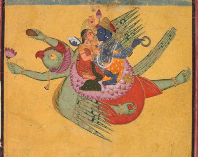 Vishnu und Lakshmi auf Garuda von Unknown artist