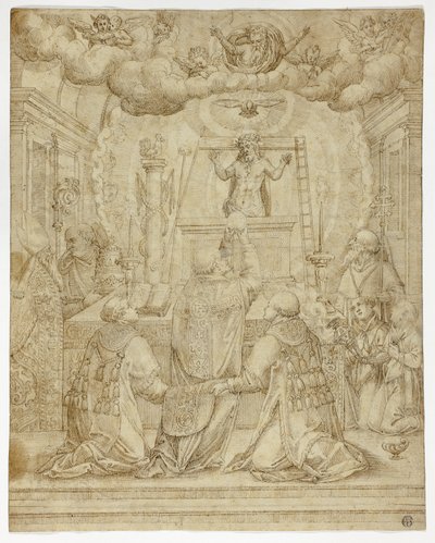 Vision des Heiligen Gregor von Unknown artist