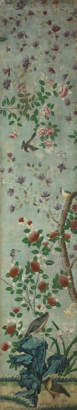 Wandpaneel: Vögel und Blumen von Unknown artist