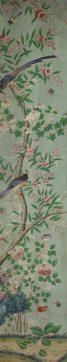 Wandpaneel: Vögel und Blumen von Unknown artist
