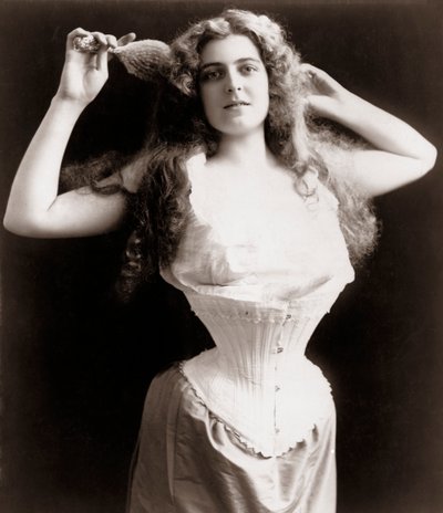 Frau mit Korsett von Unknown artist