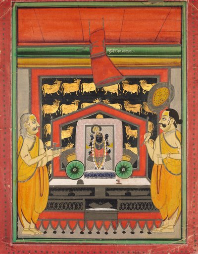 Verehrung von Dvaraka Nathji in Kankroli von Unknown artist