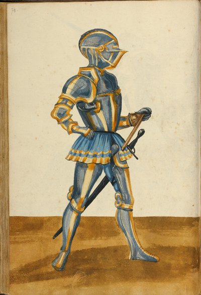 Ein Mann in Rüstung von Unknown artist/maker