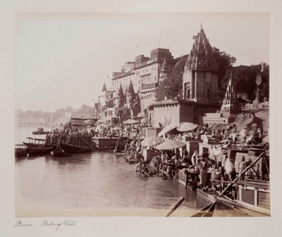 Benares Badeghats, ca. 1885 von Unknown photographer