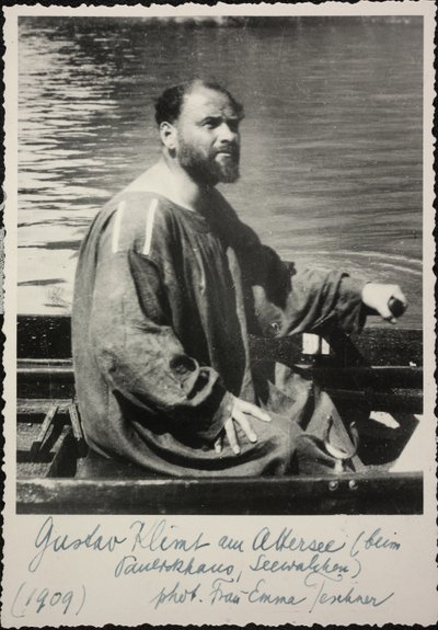 Gustav Klimt im Ruderboot von Unknown photographer
