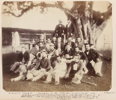 Mitglieder des Calcutta Cricket Club, 1859 von Unknown