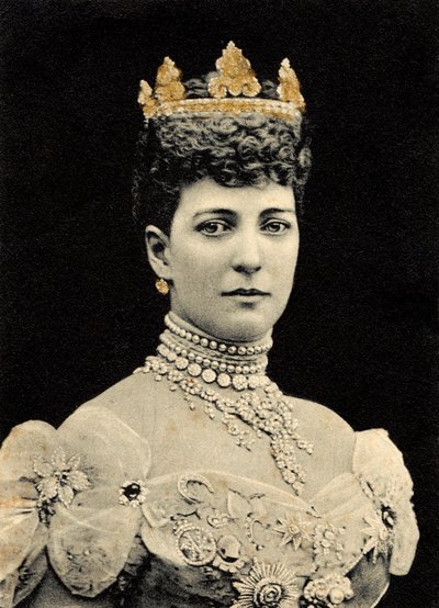 Porträt von Königin Alexandra von Dänemark von Unknown photographer