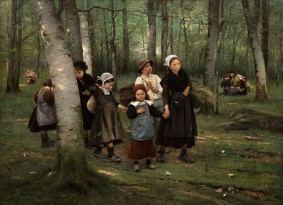 Kinder im Wald, 1891 von Vaclav Brozik