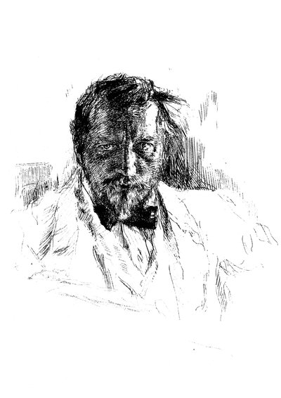 Selbstporträt, 1898 von Valentin Aleksandrovich Serov