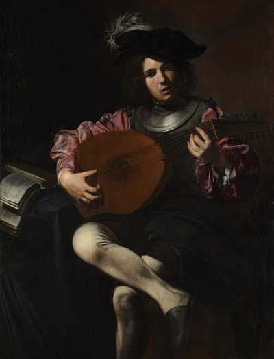 Lautenspieler, ca. 1625-26 von Valentin de Boulogne