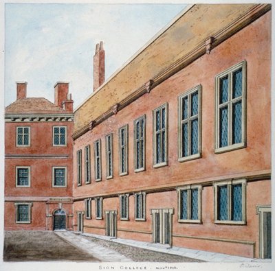 Sion College, City of London, 1806 von Valentine Davis