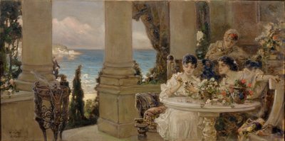 Auf der Terrasse von Vasilii Kotarbinsky
