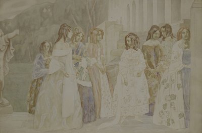 Requiem, 1905 von Viktor Elpidiforovich Borisov Musatov