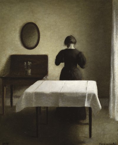 Innenraum, 1898 von Vilhelm Hammershoi