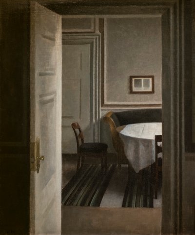 Innenraum, Strandgade 30 von Vilhelm Hammershoi