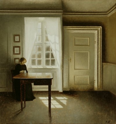 Interieur mit einer Dame, 1901 von Vilhelm Hammershoi
