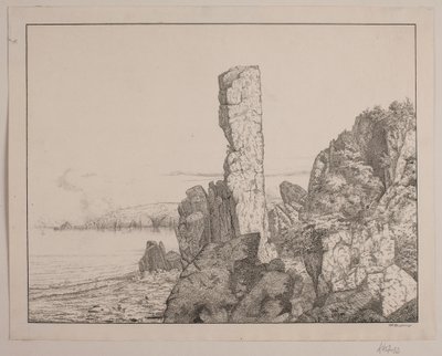 Felsenküste auf Bornholm von Vilhelm Kyhn
