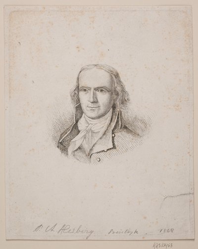 Porträt von P. A. Heiberg von Vilhelm Kyhn