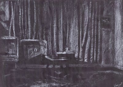 Vorhänge bei Kerzenlicht von Vincent Alexander Booth