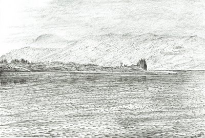 Duart Castle von einer Fähre, 2007 von Vincent Alexander Booth
