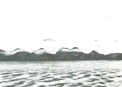 Jura-Szene von der Fähre von Vincent Alexander Booth
