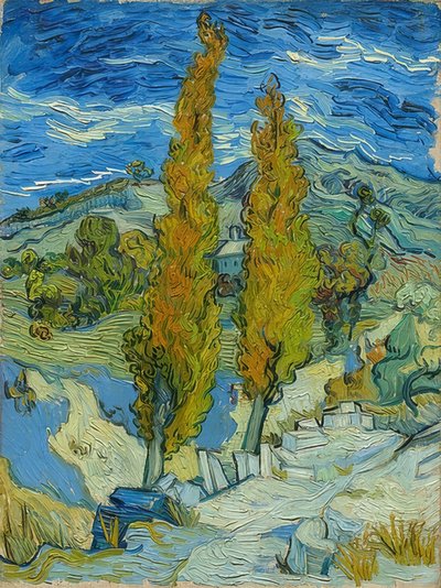 Die Pappeln in Saint-Rémy von Vincent van Gogh