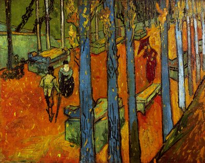 Fallende Blätter (Les Alyscamps) von Vincent van Gogh