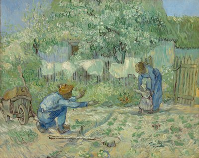 Erste Schritte, nach Millet, 1890 von Vincent van Gogh