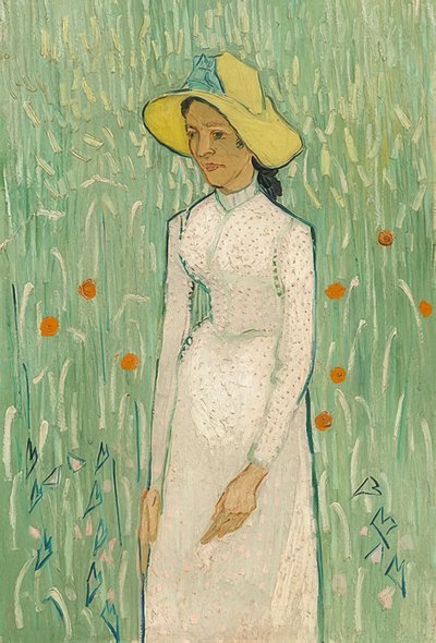 Mädchen in Weiß von Vincent van Gogh