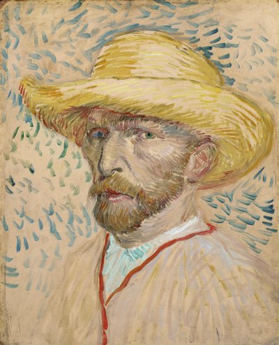 Selbstporträt mit Strohhut von Vincent van Gogh