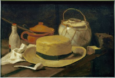 Stillleben mit gelbem Strohhut von Vincent van Gogh