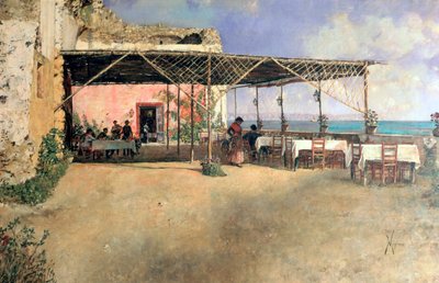 Taverne in Posillipo, 1886 von Vincenzo Migliaro