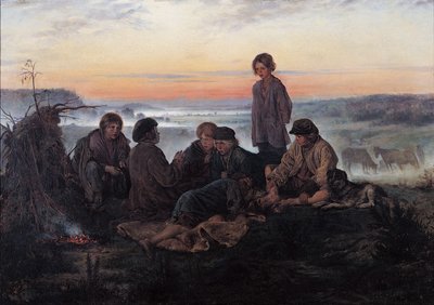 Die Bezhin-Wiese, 1869 von Vladimir Egorovic Makovsky