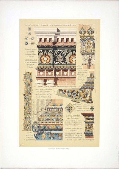 Alte russische Zierfliesen, 1895-1898 von Vladimir Vasilyevich Suslov
