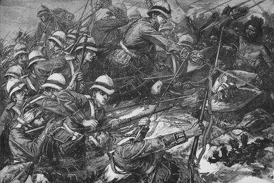 Die Schlacht von Tamai, um 1885 von WI Mosses
