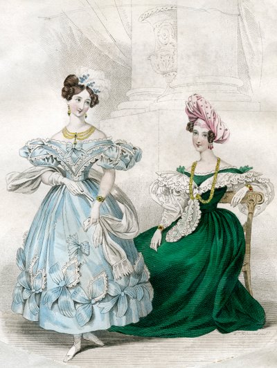 Damenmode, um 1830 von W Hopwood