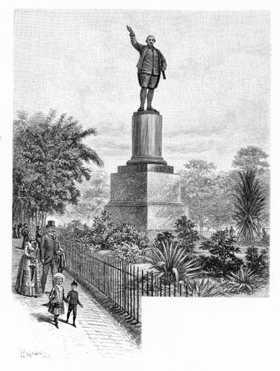 Cook-Denkmal, Hyde Park, Sydney, Australien, 1886 von W. Macleod