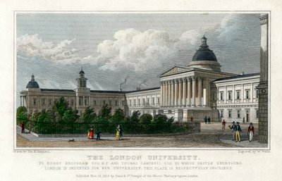 Die Universität von London, 1828 von W. Wallis